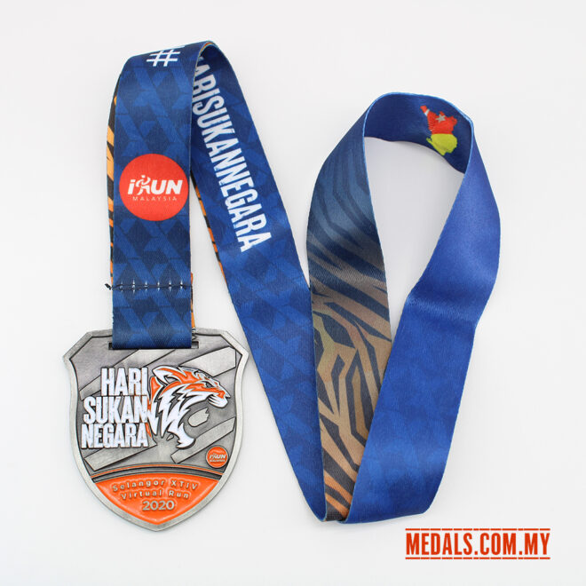 Custom Malay Hari Sukan Negara Sports Medals - Image 2